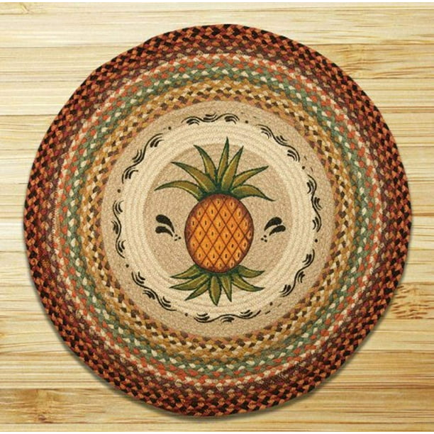 Compass Round Patch Rug 27" x 27" by Earth Rugs RP-350